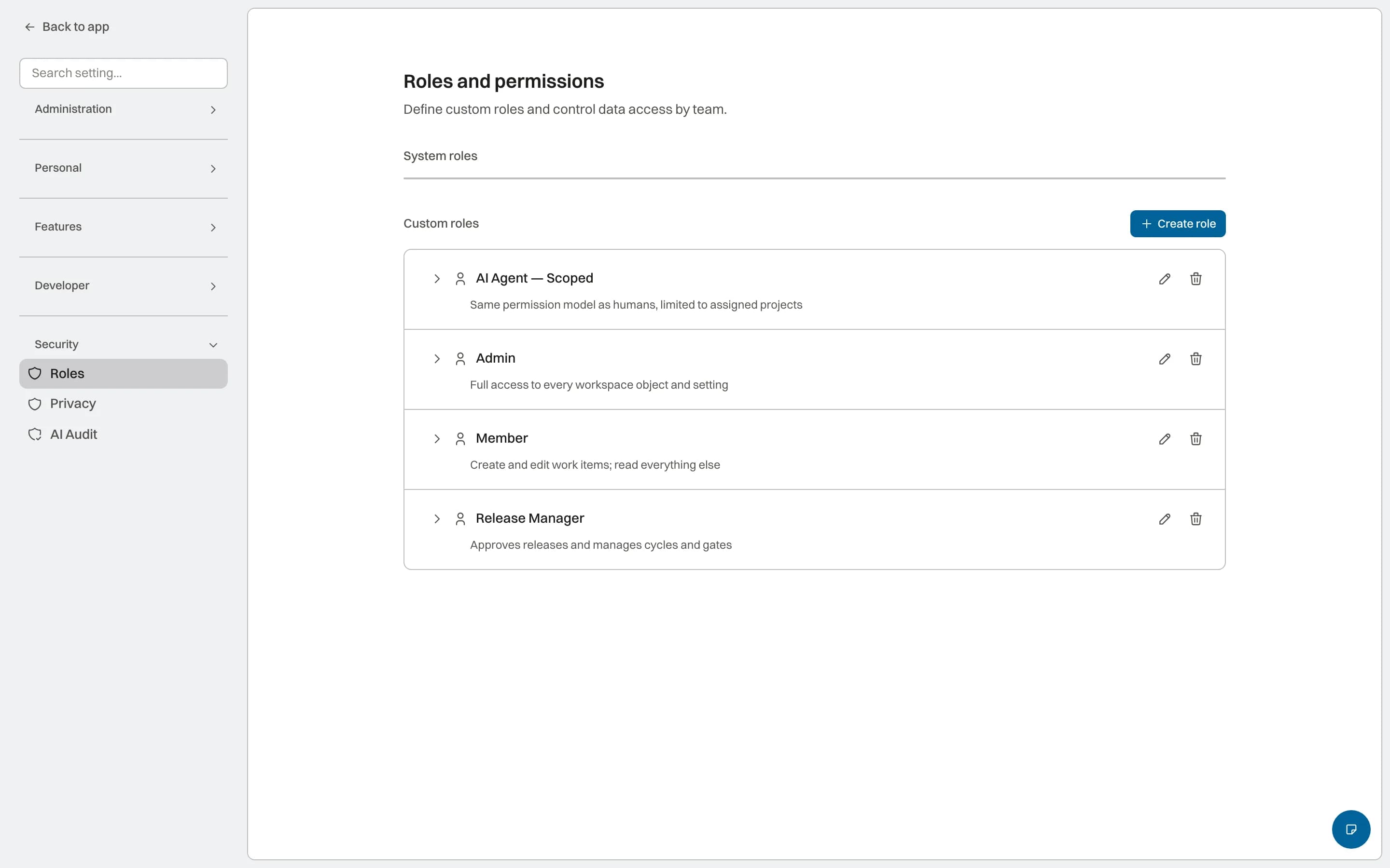 RBAC permissions